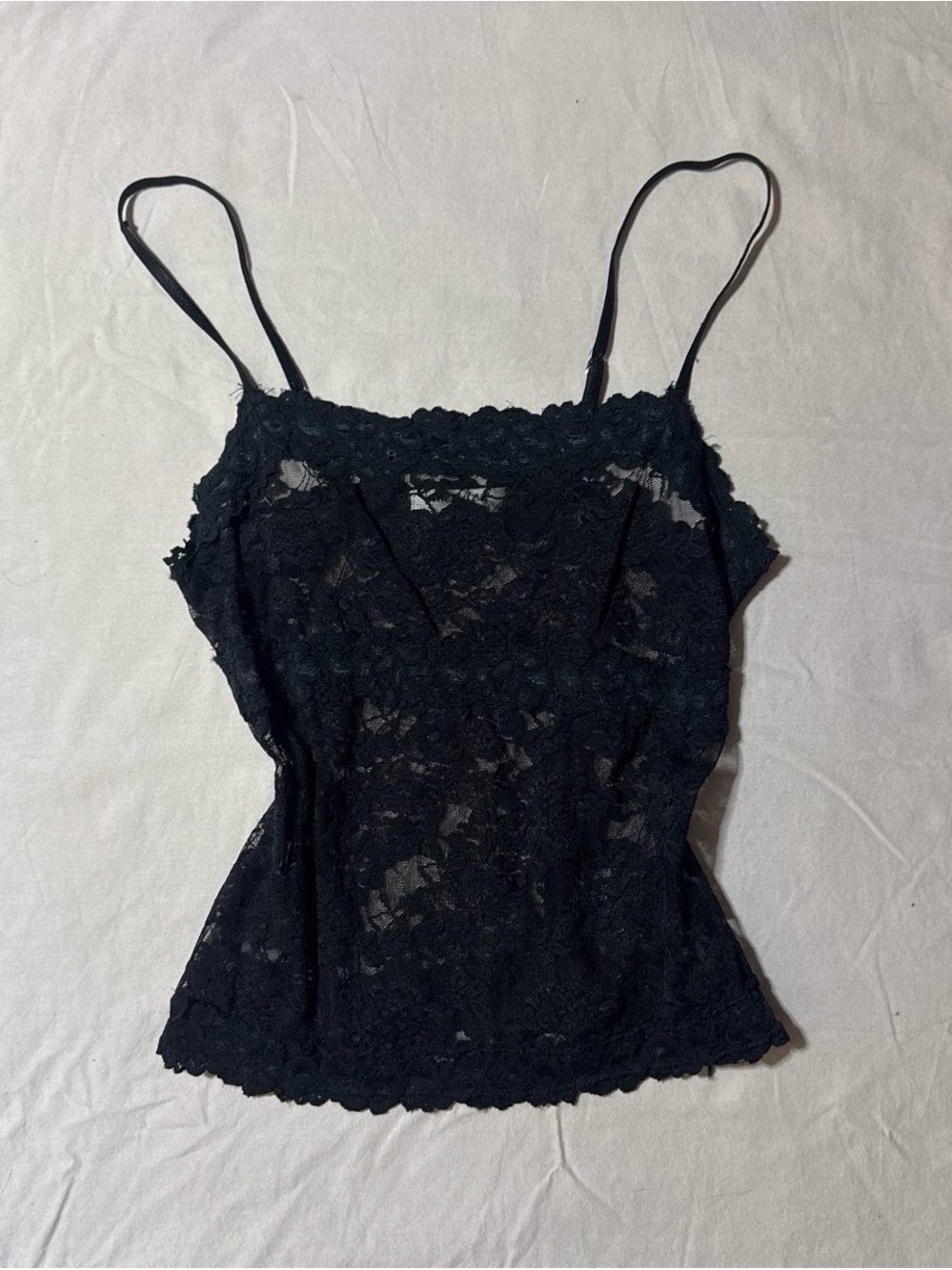 Honeydew Intimates Black Lace Camisole with Adjustable Straps